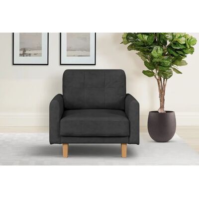 HOME AFFAIRE Triplo Relaxsessel - Samtoptik, Schwarz HOME AFFAIRE Triplo Relaxsessel - Samtoptik, Schwarz
