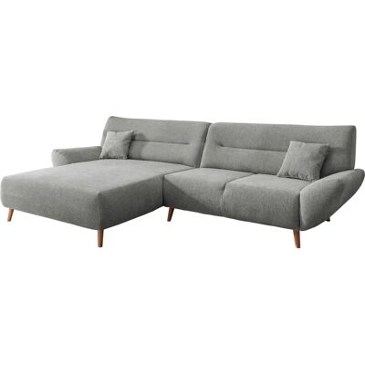 INOSIGN Drago L-Form Sofa - Microfaser, Recamiere links, Grau - Modern INOSIGN Drago L-Form Sofa - Microfaser, Recamiere links, Grau - Modern