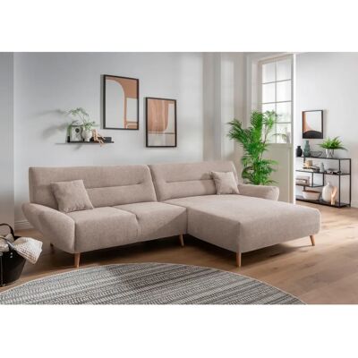 INOSIGN Drago L-Form Beigefaser Sofa - Sofas INOSIGN Drago L-Form Beigefaser Sofa - Sofas