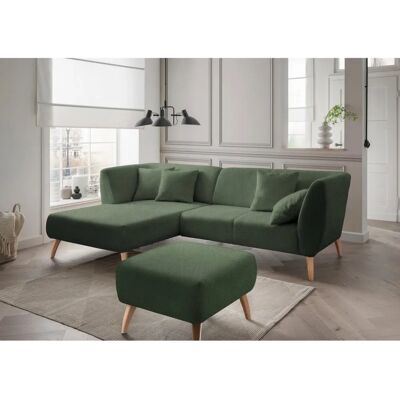 INOSIGN Colori L-Form Sofa - Mikrofaser, Recamiere links, Natur Füße INOSIGN Colori L-Form Sofa - Mikrofaser, Recamiere links, Natur Füße