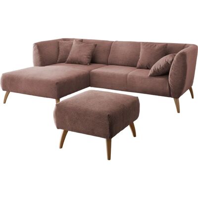 INOSIGN Colori L-Form Sofa - Rosa, Recamiere links INOSIGN Colori L-Form Sofa - Rosa, Recamiere links