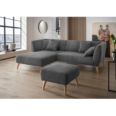 INOSIGN Colori L-Form Sofa - Grau, 264cm INOSIGN Colori L-Form Sofa - Grau, 264cm