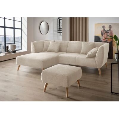 INOSIGN Gemütliches L-Form Sofa Beige - Sofa INOSIGN Gemütliches L-Form Sofa Beige - Sofa