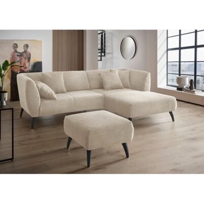 INOSIGN Colori L-Form Sofa - Cord, Recamiere rechts, Polyester, 4 Sitze INOSIGN Colori L-Form Sofa - Cord, Recamiere rechts, Polyester, 4 Sitze