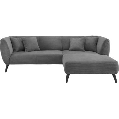 INOSIGN Colori L-Form Sofa - 4-Sitzer, Grau, Recamiere rechts INOSIGN Colori L-Form Sofa - 4-Sitzer, Grau, Recamiere rechts
