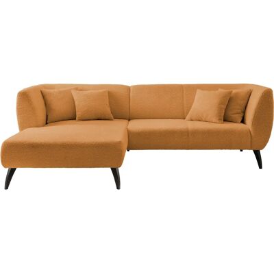 INOSIGN Colori L-Form Sofa - Microfaser, Recamiere links, Schwarze Füße INOSIGN Colori L-Form Sofa - Microfaser, Recamiere links, Schwarze Füße