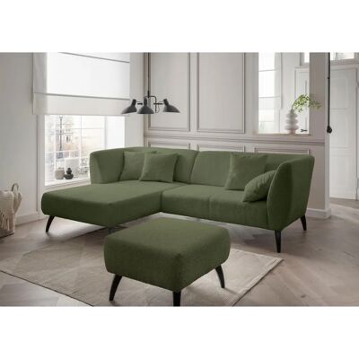 INOSIGN Colori L-Form Sofa - Microfaser, Recamiere links, Schwarz Füße INOSIGN Colori L-Form Sofa - Microfaser, Recamiere links, Schwarz Füße