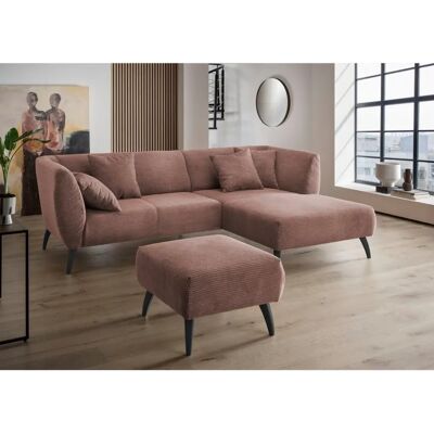 INOSIGN Colori L-Form Sofa - Recamiere, Rosa, 264x80x160cm INOSIGN Colori L-Form Sofa - Recamiere, Rosa, 264x80x160cm