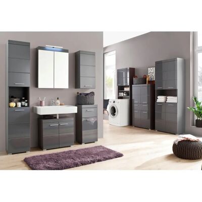 INOSIGN Avena Badschrank - Grau - 73x132x31cm INOSIGN Avena Badschrank - Grau - 73x132x31cm