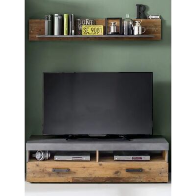 INOSIGN Ilana Wohnwand - Industrial Stil, 139cm, Grau INOSIGN Ilana Wohnwand - Industrial Stil, 139cm, Grau