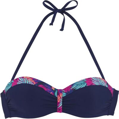 LASCANA Exotic Navy Pink Bedrucktes Bikini-Top - Bikini-Top LASCANA Exotic Navy Pink Bedrucktes Bikini-Top - Bikini-Top