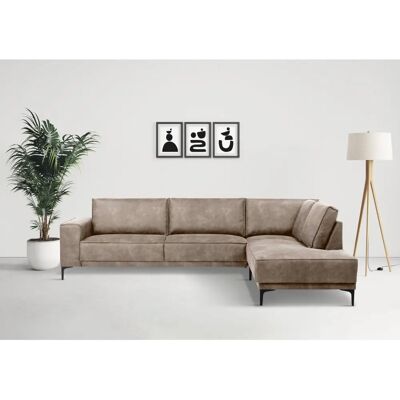 Places of Style Oland Sofa - Microfaser, L-Form, grau - 289cm Places of Style Oland Sofa - Microfaser, L-Form, grau - 289cm