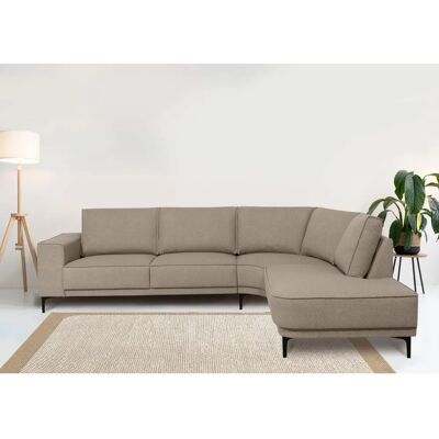 Places of Style Casina Ecksofa - Webstoff, Rechte Ottomane, Beige Places of Style Casina Ecksofa - Webstoff, Rechte Ottomane, Beige