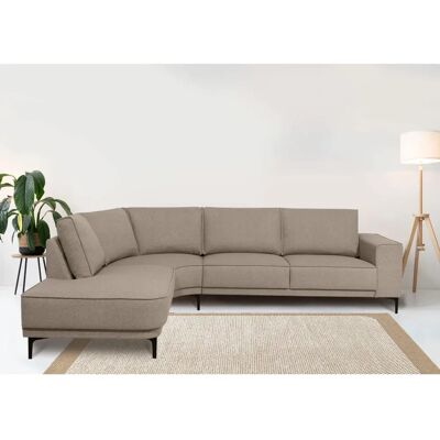 Places of Style Casina Sofa - Abgerundete Ottomane, Webstoff, Beige Places of Style Casina Sofa - Abgerundete Ottomane, Webstoff, Beige