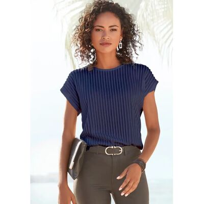 LASCANA Kortærmet Blå Model 40/42 - T-Shirt LASCANA Kortærmet Blå Model 40/42 - T-Shirt