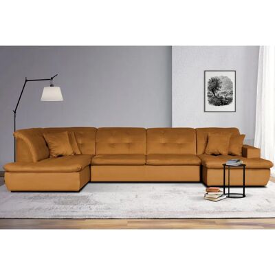 INOSIGN Brisbane U-Form Sofas - Samtoptik, Gold INOSIGN Brisbane U-Form Sofas - Samtoptik, Gold