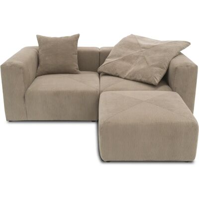 Raum.ID Gerrid Modularbraunes Ecksofa - 216x69x193 cm Raum.ID Gerrid Modularbraunes Ecksofa - 216x69x193 cm