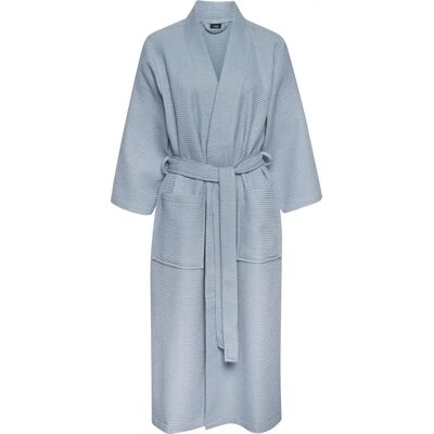 VIVANCE DREAMS Damen Bademantel Blau Waffelpiqué Langform VIVANCE DREAMS Damen Bademantel Blau Waffelpiqué Langform