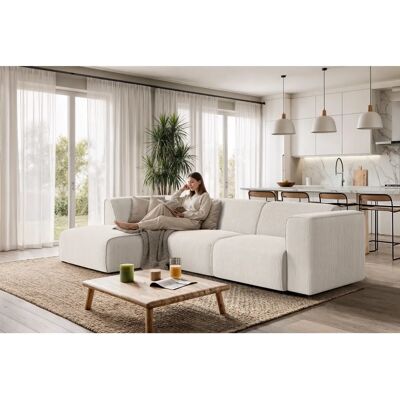 Raum.ID Merid Ecksofa - Modular, Beigefarben, 295x70x162 cm Raum.ID Merid Ecksofa - Modular, Beigefarben, 295x70x162 cm