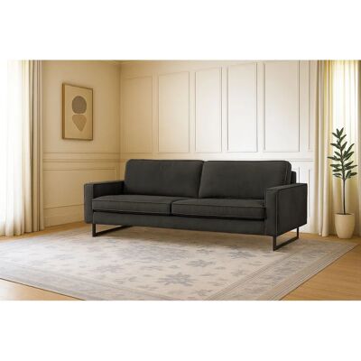 Places of Style Pinto Maxi Sofa - 3-Sitzer Chenille Schwarz Places of Style Pinto Maxi Sofa - 3-Sitzer Chenille Schwarz