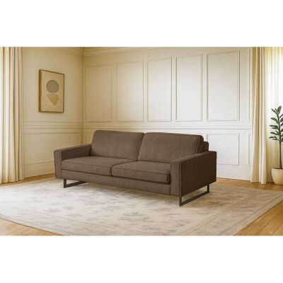 Places of Style Pinto 3-Sitzer Sofa - Braun, Maxi, Cord, Keder, Metallfüße Places of Style Pinto 3-Sitzer Sofa - Braun, Maxi, Cord, Keder, Metallfüße