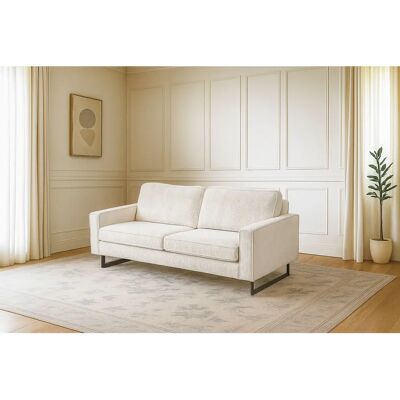 Places of Style Pinto 3er-Sofa - Beige (Creme) - Stoff & Cord Places of Style Pinto 3er-Sofa - Beige (Creme) - Stoff & Cord