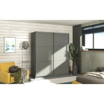 INOSIGN Sierra Kleiderschrank - Schiebetüren, 179x210cm, Grau INOSIGN Sierra Kleiderschrank - Schiebetüren, 179x210cm, Grau