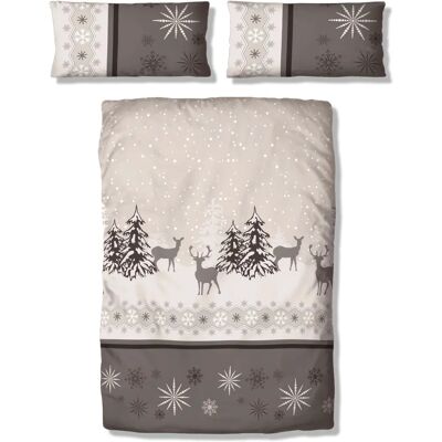 My Home Venua Winter Rentier Bettwäsche-Set - Bett & Kissenbezug, 135x200/80x40 cm My Home Venua Winter Rentier Bettwäsche-Set - Bett & Kissenbezug, 135x200/80x40 cm