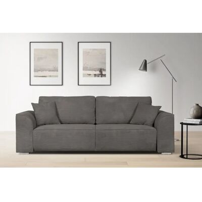 INOSIGN Beatrice Schlafsofa - Platzsparend, Grau, Polyester, 3 Sitze INOSIGN Beatrice Schlafsofa - Platzsparend, Grau, Polyester, 3 Sitze