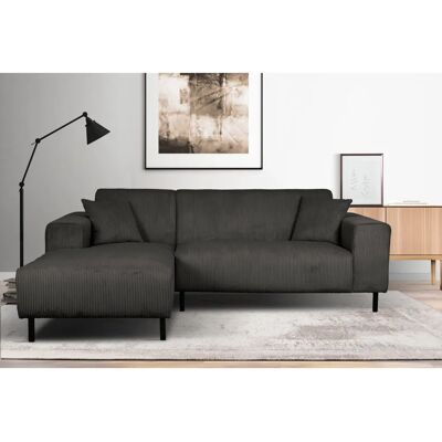 HOME AFFAIRE ARROS L-Form Sofa - Polyester, Recamiere Links HOME AFFAIRE ARROS L-Form Sofa - Polyester, Recamiere Links