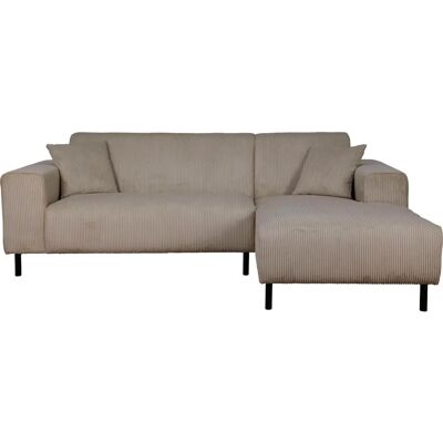 HOME AFFAIRE ARROS L-Form Sofa - taupe - 235cm x 81cm x 163cm HOME AFFAIRE ARROS L-Form Sofa - taupe - 235cm x 81cm x 163cm