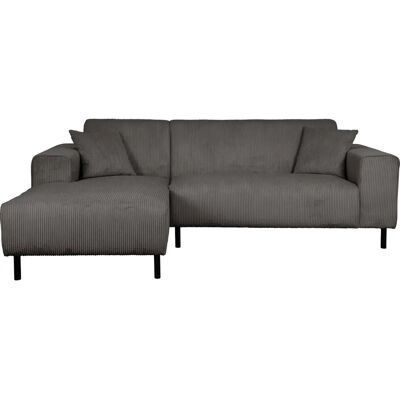 HOME AFFAIRE ARROS L-Form Sofa - Bequem, Grau, Polyester HOME AFFAIRE ARROS L-Form Sofa - Bequem, Grau, Polyester