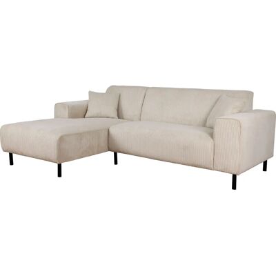 HOME AFFAIRE ARROS L-Form Sofa - Modern, Beige, 235x81x163 cm HOME AFFAIRE ARROS L-Form Sofa - Modern, Beige, 235x81x163 cm