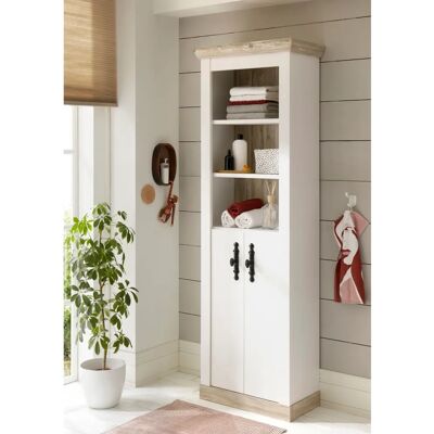Home AFFAIRE Florenz Weiß (pinie Dekor) Hochschrank Home AFFAIRE Florenz Weiß (pinie Dekor) Hochschrank