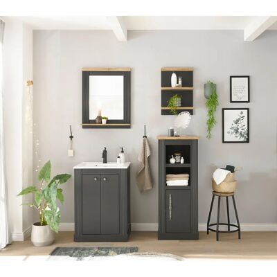 HOME AFFAIRE Westminster - Landhausstil, grau dunkel, 60x46x86cm HOME AFFAIRE Westminster - Landhausstil, grau dunkel, 60x46x86cm