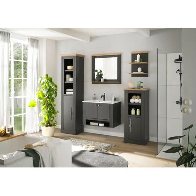 HOME AFFAIRE WESTMINSTER - Landhausstil grau dunkel 80cm Waschbecken HOME AFFAIRE WESTMINSTER - Landhausstil grau dunkel 80cm Waschbecken