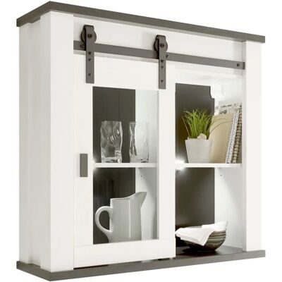 Home Affaire Sherwood Wandregal - 93x31x90 cm - Weiß (Pinie-Dekor) - Landhausstil Home Affaire Sherwood Wandregal - 93x31x90 cm - Weiß (Pinie-Dekor) - Landhausstil