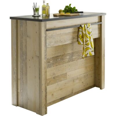 Home affaire Sherwood Badezimmer Schrank - Old Style hell Dekor - 130x52x106cm Home affaire Sherwood Badezimmer Schrank - Old Style hell Dekor - 130x52x106cm