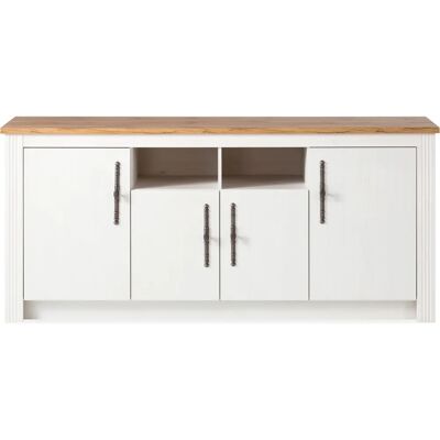 Kochstation KS-Westminster Küchenschrank - 204cm, weiß, Landhausstil Kochstation KS-Westminster Küchenschrank - 204cm, weiß, Landhausstil