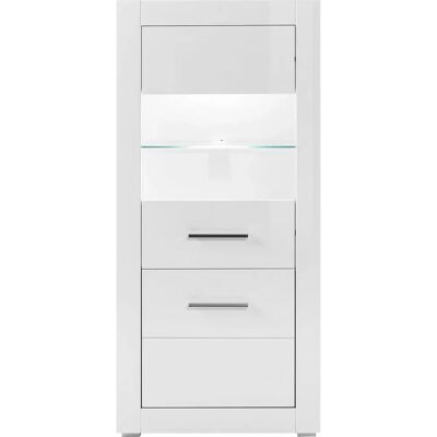 INOSIGN BIANCO Weiße moderne Vitrine - Stauraum Möbel INOSIGN BIANCO Weiße moderne Vitrine - Stauraum Möbel