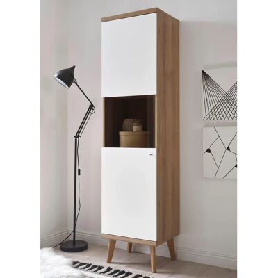 Nordic Interior Merle Weiß Skandi Vitrine - Schrank Nordic Interior Merle Weiß Skandi Vitrine - Schrank