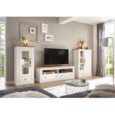 HOME AFFAIRE Westminster Weiße Eiche Vitrine - Schrank HOME AFFAIRE Westminster Weiße Eiche Vitrine - Schrank