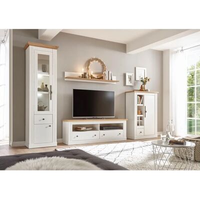 HOME AFFAIRE Westminster Wohnwand - Pinie Weiss Dekor - FSC-zertifiziertes Holz HOME AFFAIRE Westminster Wohnwand - Pinie Weiss Dekor - FSC-zertifiziertes Holz