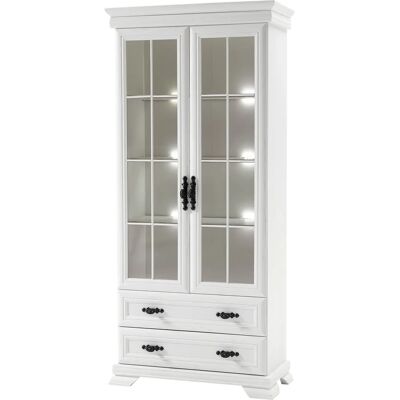 HOME AFFAIRE Royal Weiß Decor Vitrine - Landhausstil HOME AFFAIRE Royal Weiß Decor Vitrine - Landhausstil