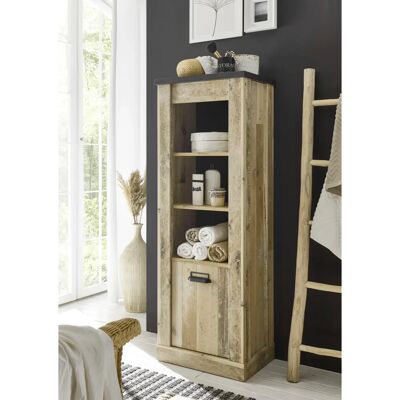 Home Affaire Sherwood Midischrank - Old Style hell Dekor - Badezimmerschrank Home Affaire Sherwood Midischrank - Old Style hell Dekor - Badezimmerschrank