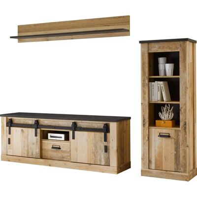 Home affaire Sherwood Wohnwand - Landhausmöbel-Set, 233x170x43 cm Home affaire Sherwood Wohnwand - Landhausmöbel-Set, 233x170x43 cm
