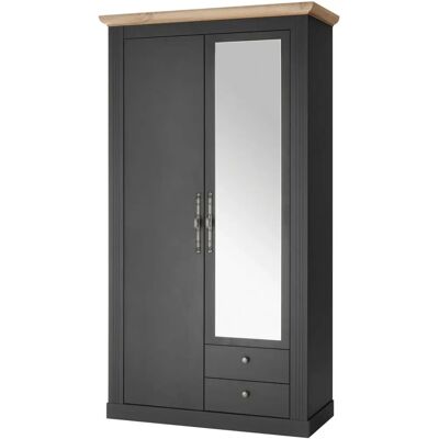 HOME AFFAIRE WESTMINSTER Stauraumschrank - 2 Regale, Dunkelgrau, 108x46x203 cm HOME AFFAIRE WESTMINSTER Stauraumschrank - 2 Regale, Dunkelgrau, 108x46x203 cm