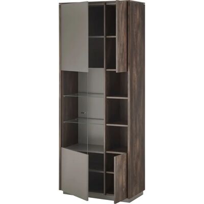 INOSIGN LARGO Vitrine - Soft-Close, 3 Glaseinlegeböden, 80cm Ø, 200cm H INOSIGN LARGO Vitrine - Soft-Close, 3 Glaseinlegeböden, 80cm Ø, 200cm H