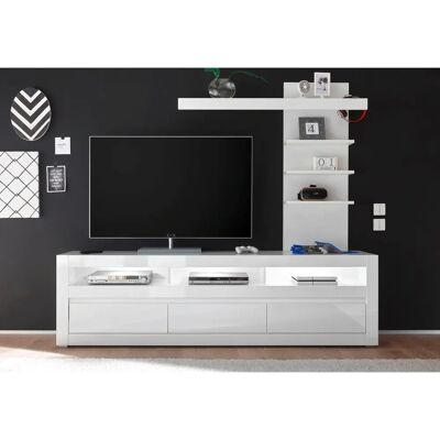 INOSIGN Carat Weiße Hochglanz TV-Wand - Wohnwand INOSIGN Carat Weiße Hochglanz TV-Wand - Wohnwand