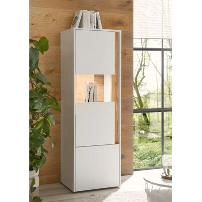 INOSIGN City/Giron Weiße Vitrine - 50x40x155 cm - Modernes Anzeigeschrank INOSIGN City/Giron Weiße Vitrine - 50x40x155 cm - Modernes Anzeigeschrank
